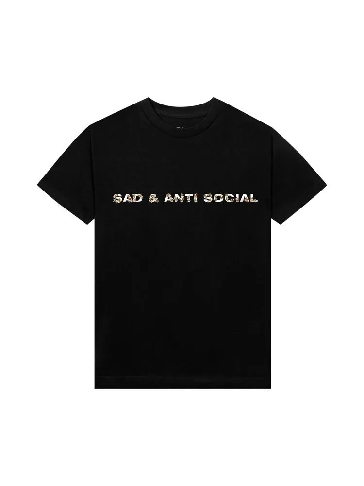 Футболка Anti Social Social Club x Sadboyz Sakura Tee Black — изображение 1 из 2, черный