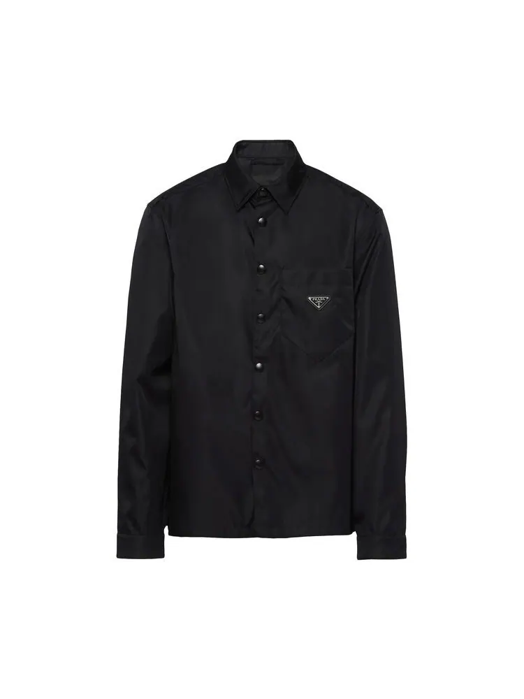 Рубашка Prada Re-Nylon Shirt Black — изображение 1 из 1, черный