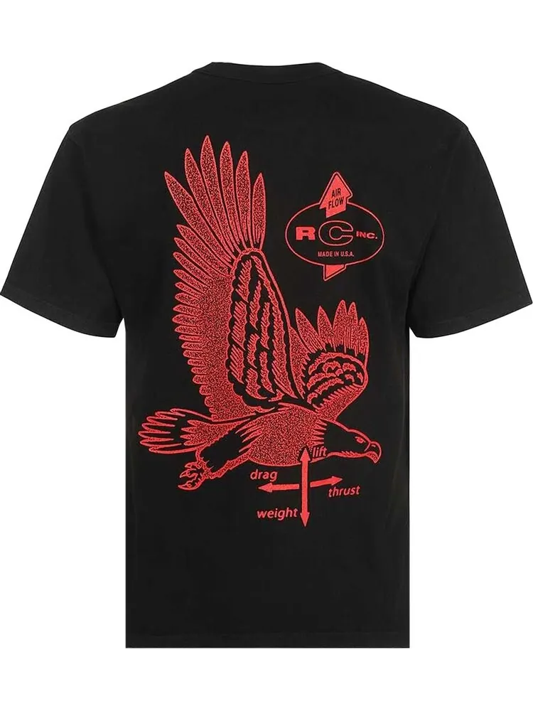 Футболка Reese Cooper Eagle 'Black' — изображение 2 из 2, черный