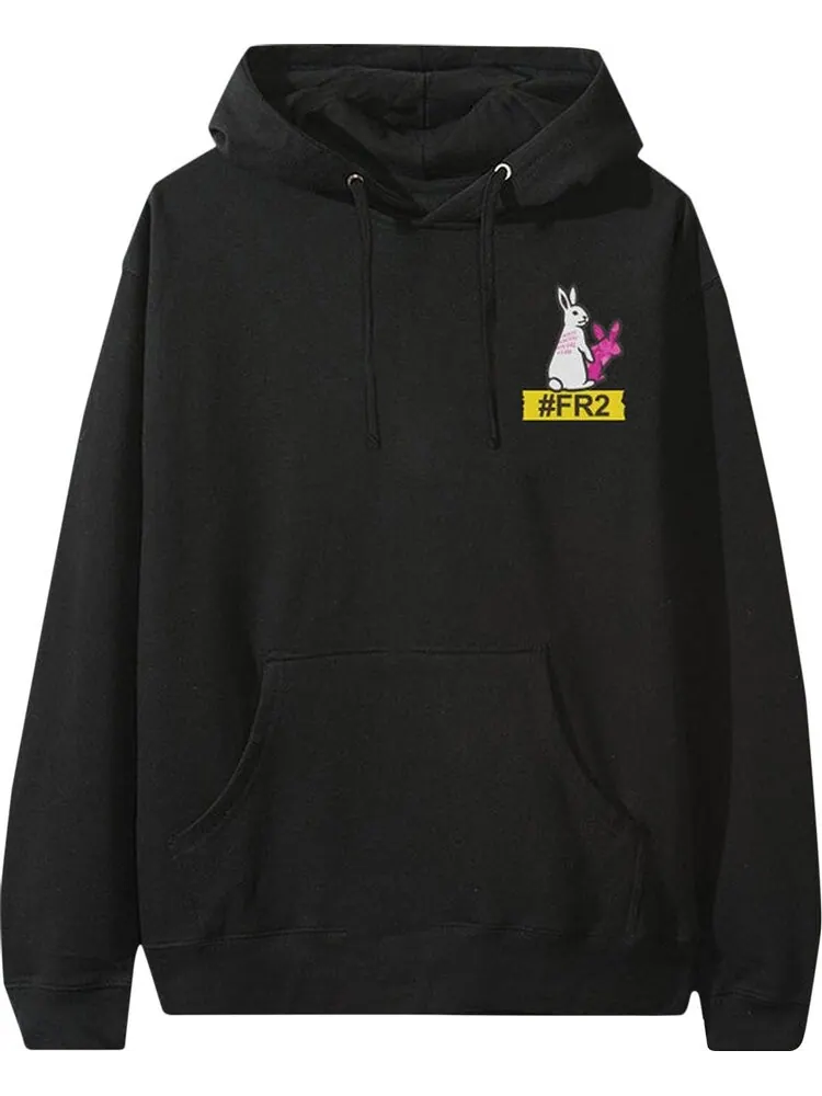 Худи Anti Social Social Club x FR2 Serrated Hoodie 'Black' — изображение 1 из 2, черный