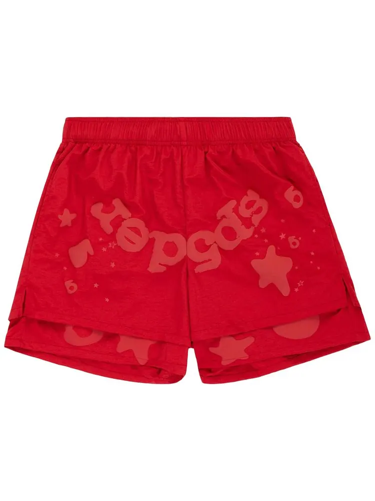 Шорты Sp5der Beluga Double Layer Short — изображение 1 из 3, красный