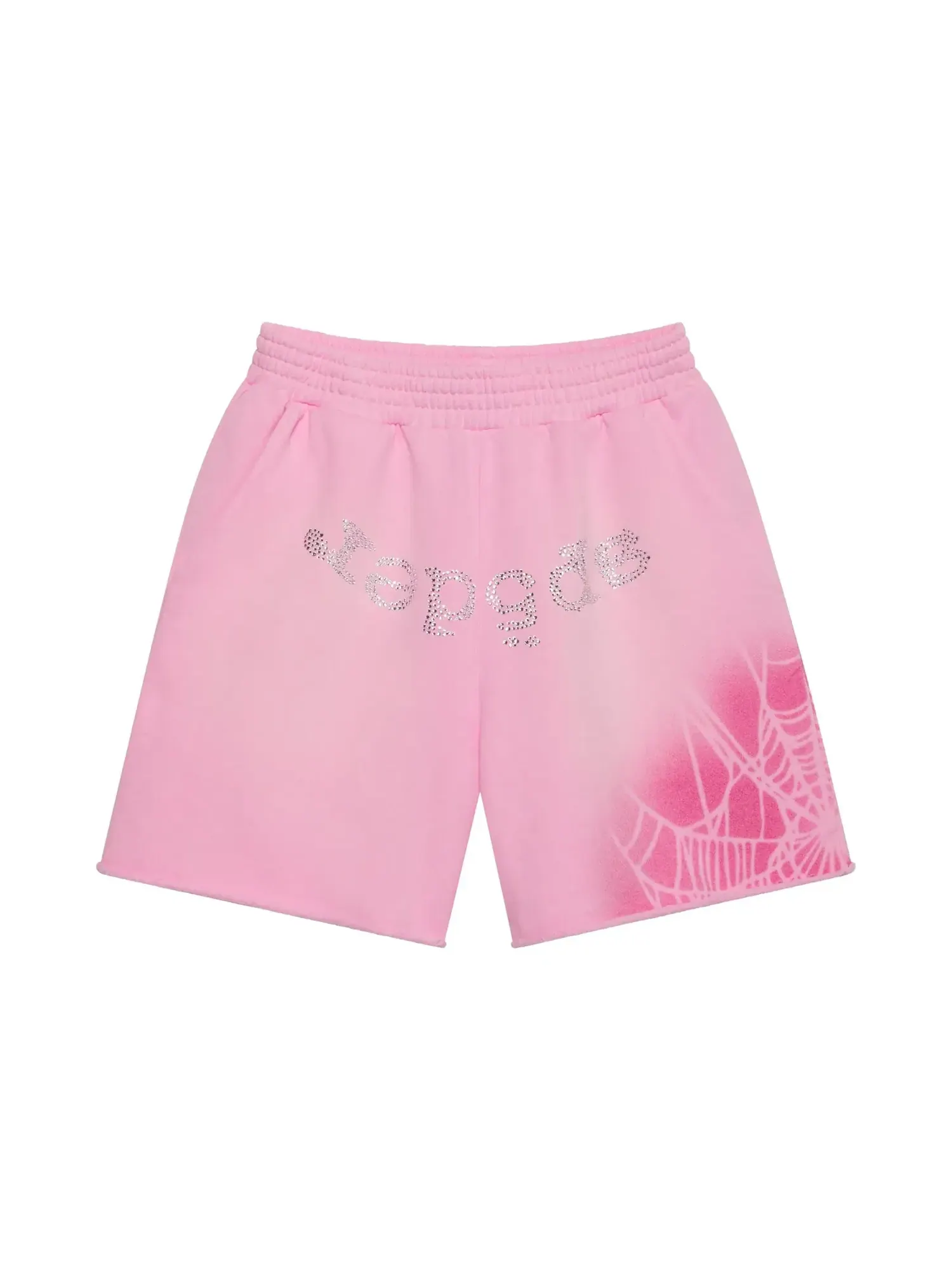Шорты Sp5der OG Web V2 Spray Sweatshort — изображение 1 из 2, розовый