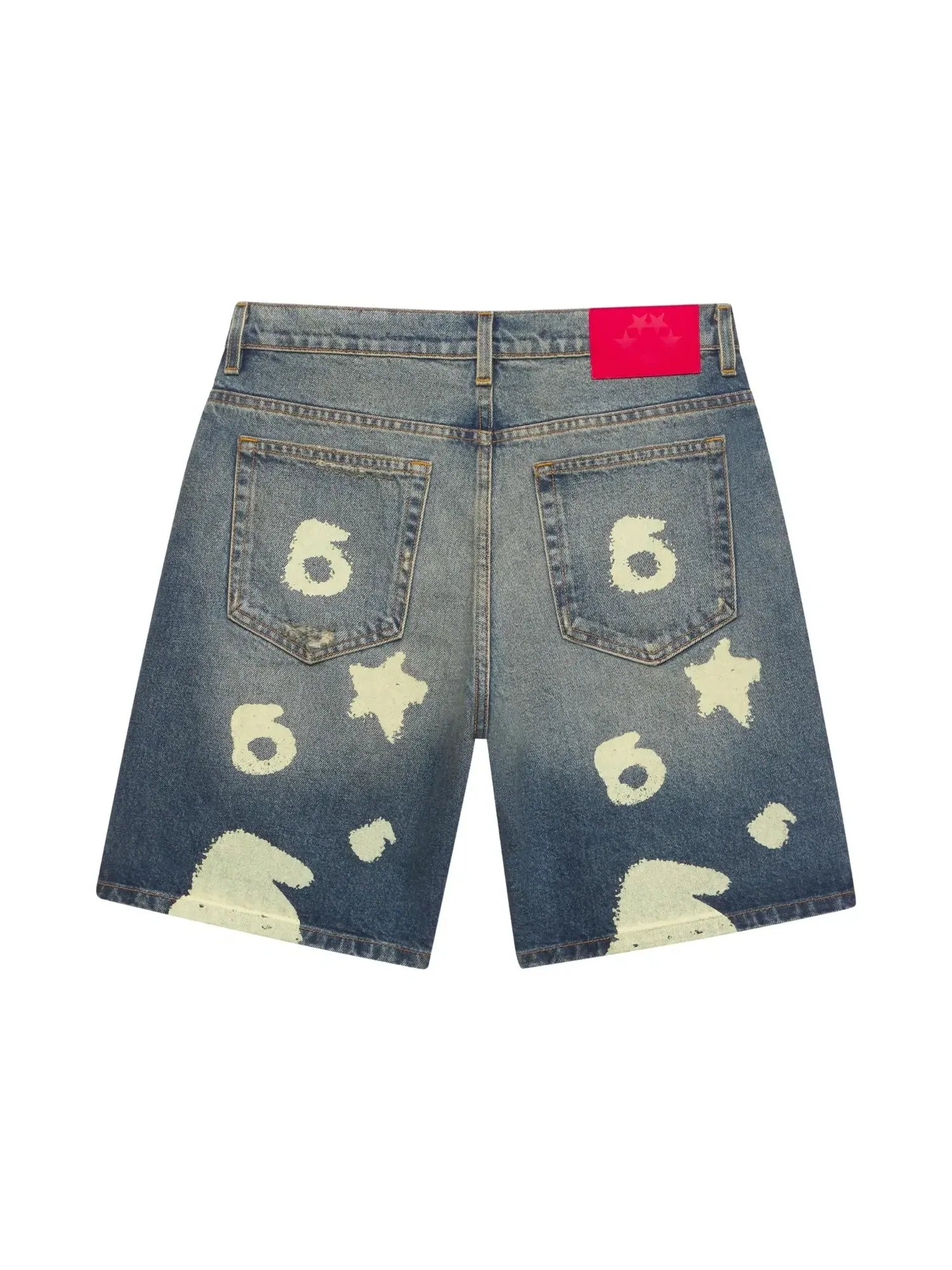 Шорты Sp5der Indigo Beluga Denim Short — изображение 2 из 2, синий