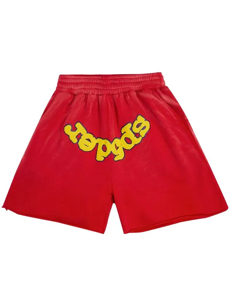 Спортивные шорты Sp5der OG Logo Sweatshort Red — изображение 1 из 2, красный