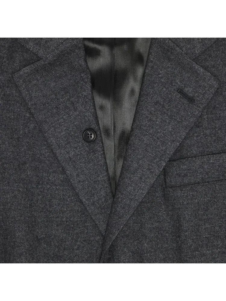Куртка MM6 Maison Margiela Tailored Wool Jacket — изображение 3 из 3, темный серый