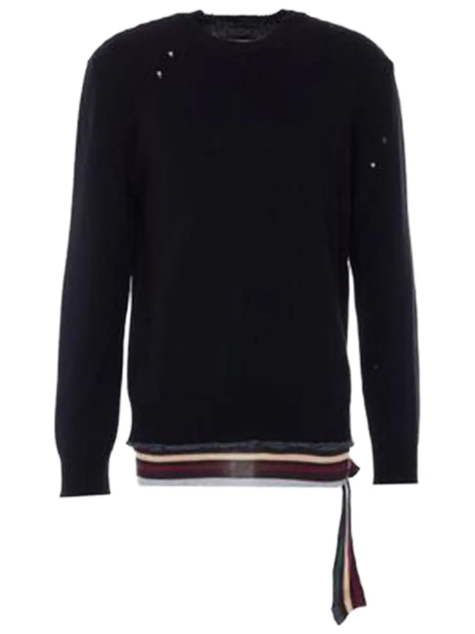 Свитшот MM6 Maison Margiela Crewneck — изображение 1 из 1, черный