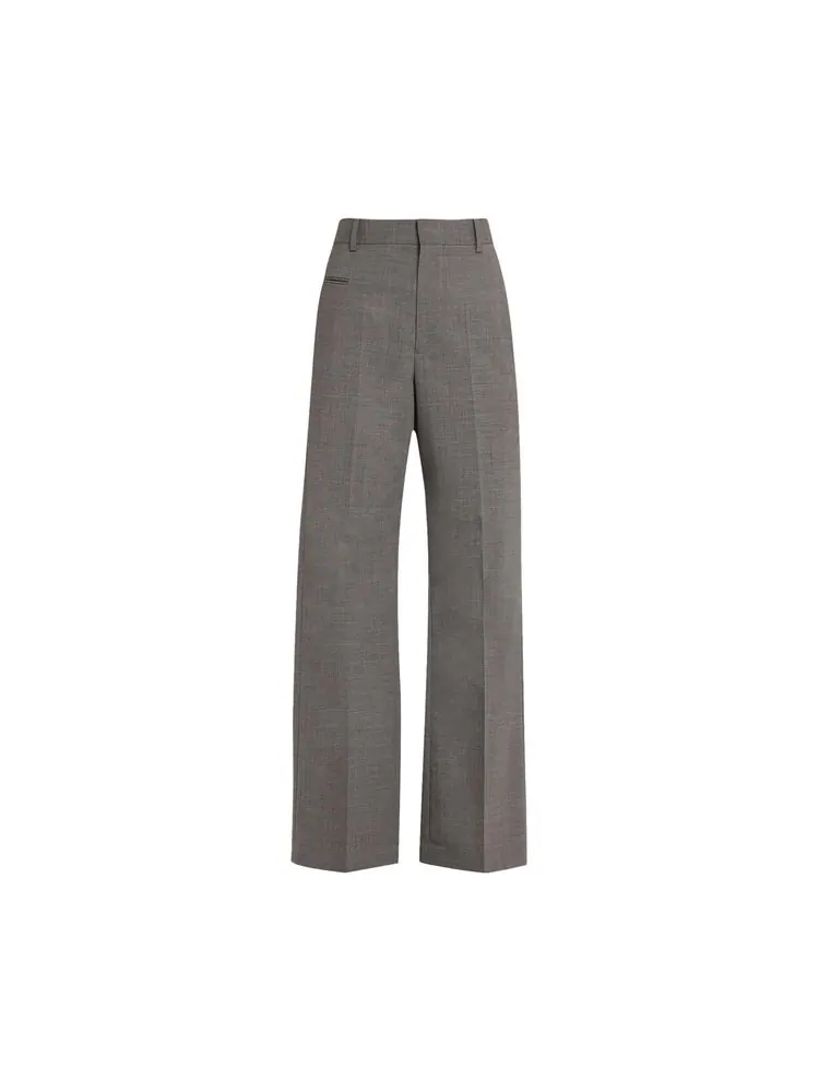 Брюки MM6 Maison Margiela Wool Tailored Pants 'Dark Grey Melange' — 1