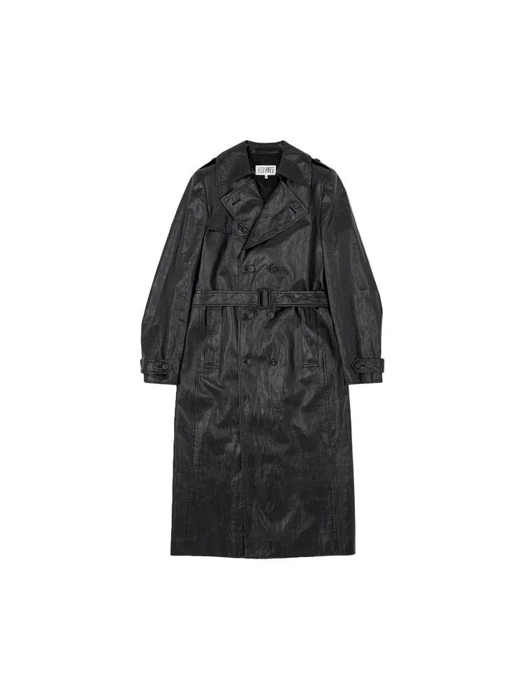 Пальто MM6 Maison Margiela Trench Coat — изображение 1 из 1, черный