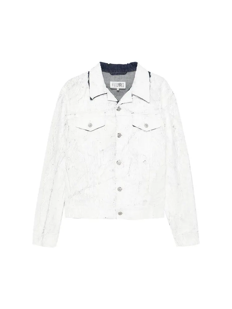 Куртка MM6 Maison Margiela Denim Sports Jacket 'White' — изображение 1 из 1, белый