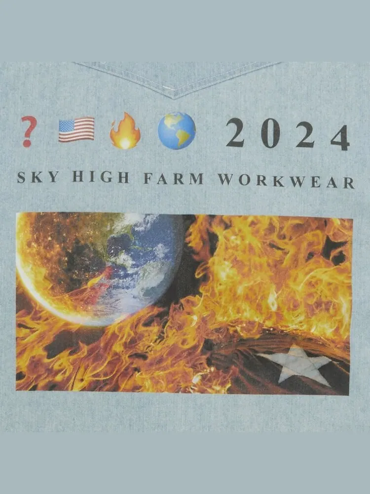 Рубашка Sky High Farm Workwear GOAT Exclusive for Manifesto Sky High Farm Workwear Denim 'Light Wash' — изображение 3 из 3