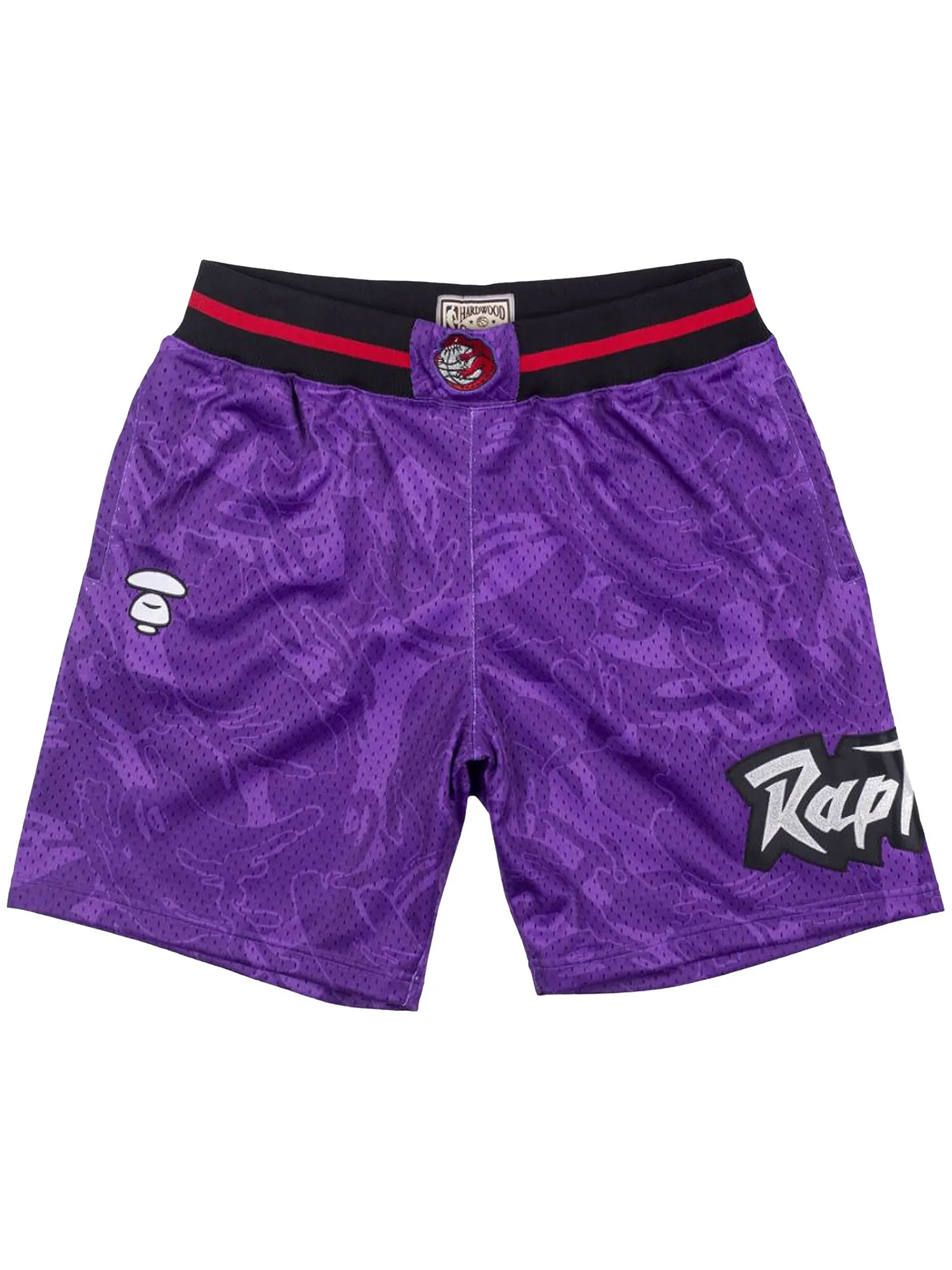 Шорты BAPE x Mitchel & Ness Toronto Raptors — изображение 1 из 2, фиолетовый