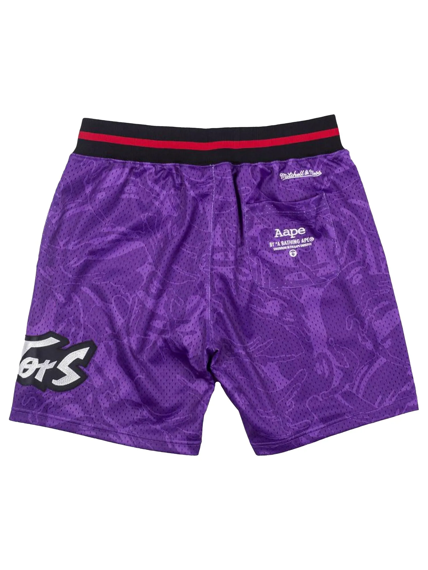 Шорты BAPE x Mitchel & Ness Toronto Raptors — изображение 2 из 2, фиолетовый