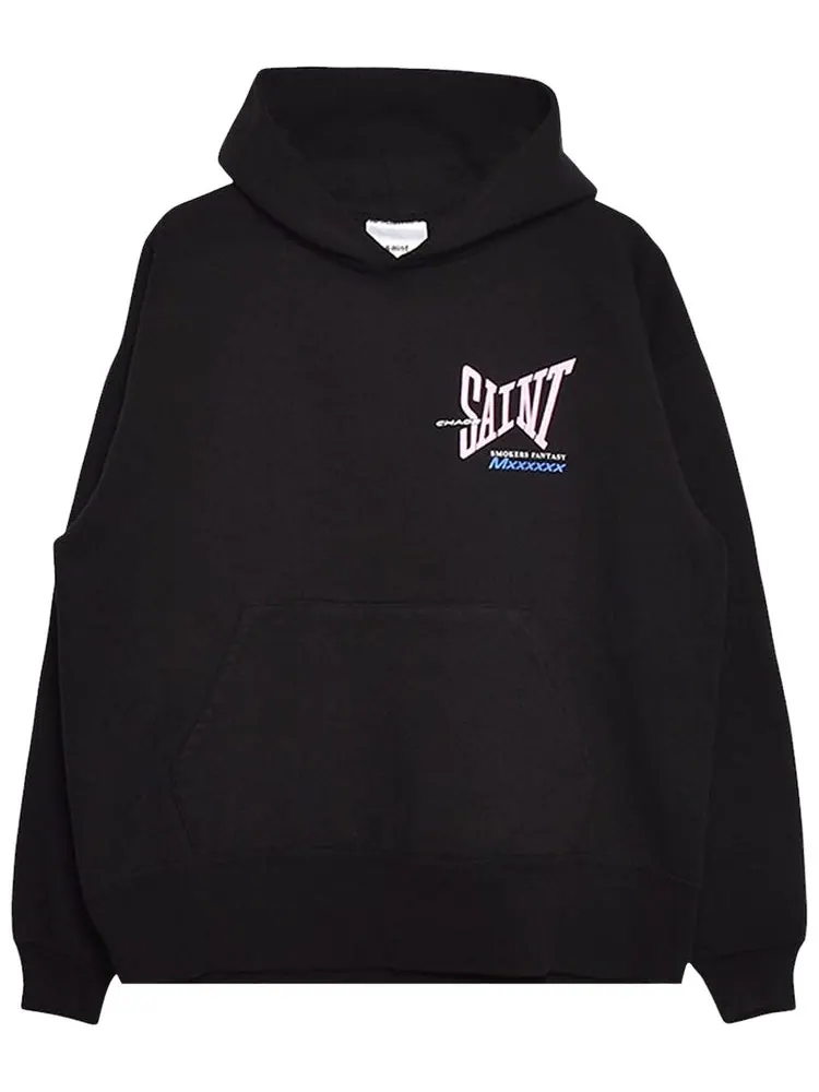 Худи SAINT Mxxxxxx Ribbon Saint Hoodie 'Black' — черный
