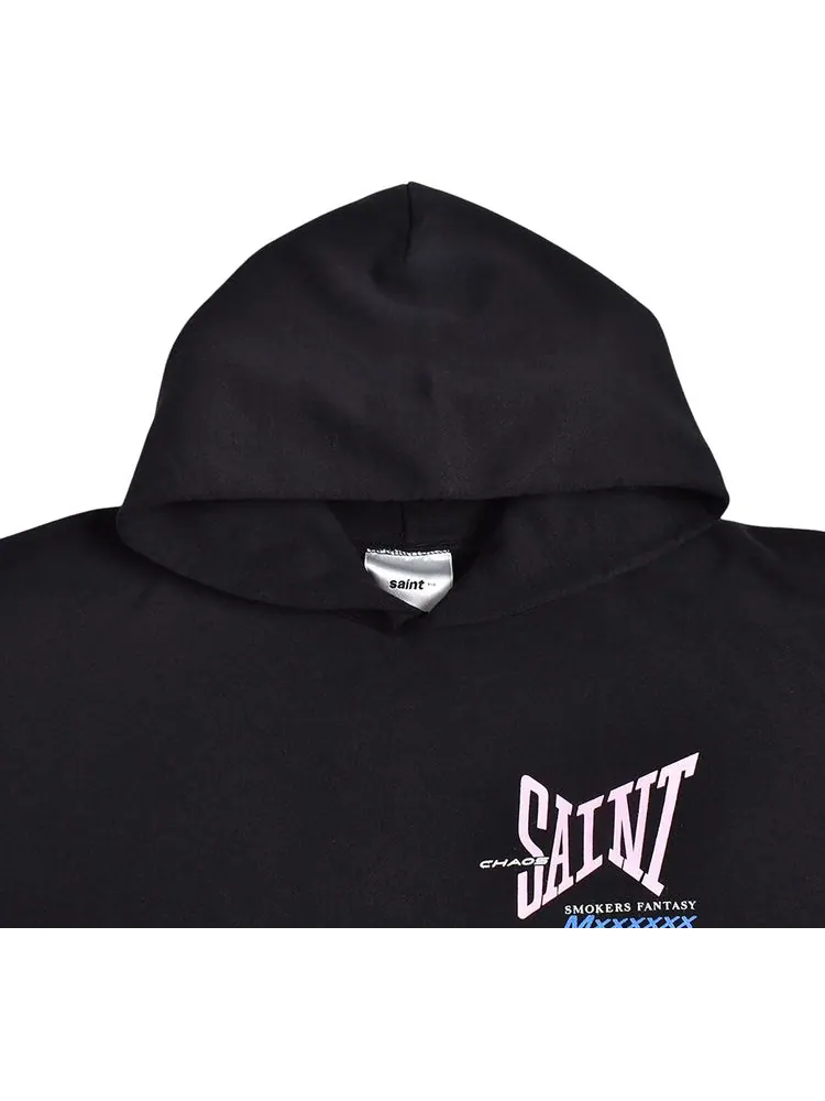 Худи SAINT Mxxxxxx Ribbon Saint Hoodie 'Black' — изображение 3 из 3, черный
