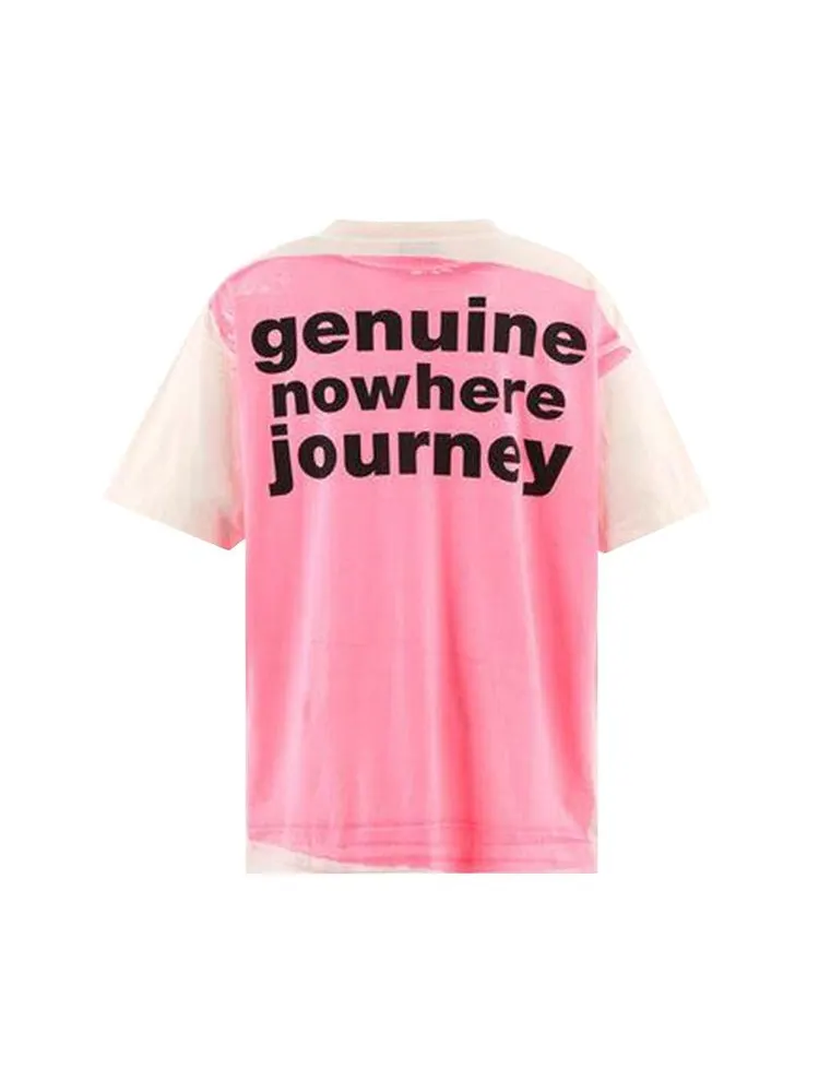 Футболка SAINT Mxxxxxx Handprint Bape Short Sleeve Tee — изображение 2 из 2, белый/розовый