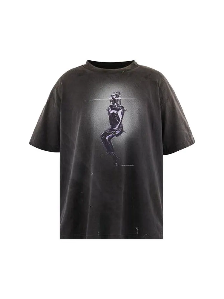 Футболка SAINT Mxxxxxx Mask Srym Short Sleeve Tee — изображение 1 из 2, черный