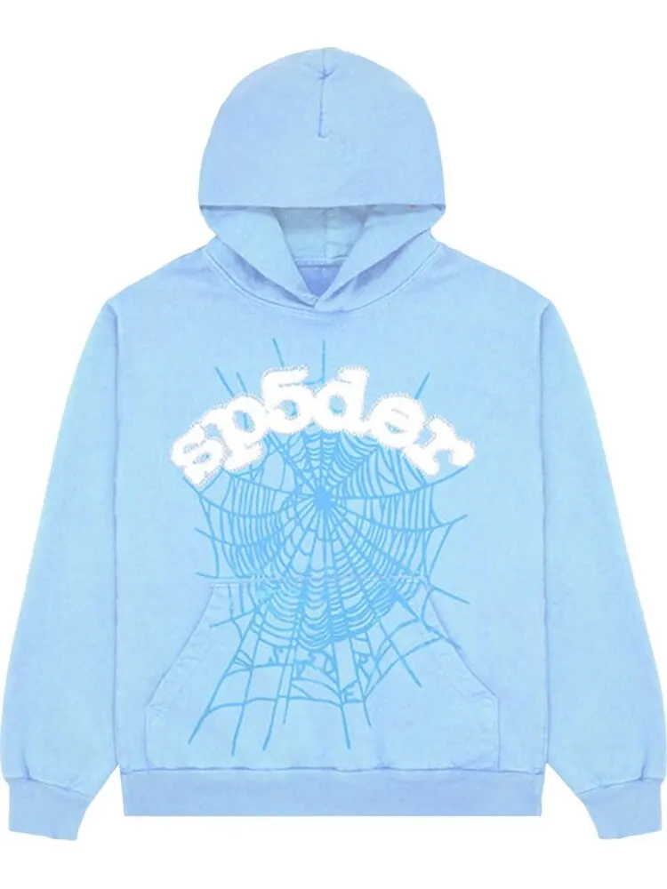 Худи Sp5der Web Hoodie Sky Blue — изображение 1 из 2, синий
