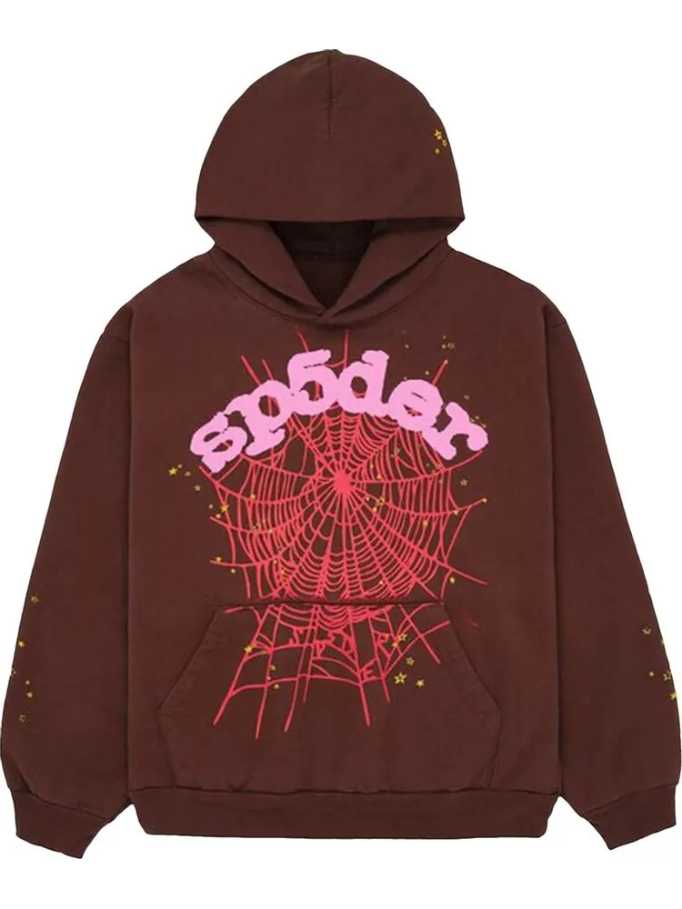 Худи Sp5der Web Hoodie 'Brown' — изображение 1 из 2, коричневый