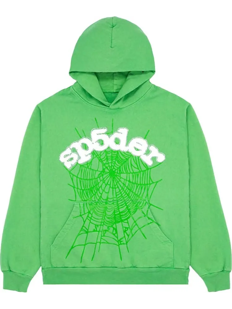 Худи Sp5der Web Hoodie 'Slime Green' — изображение 1 из 2, зеленый