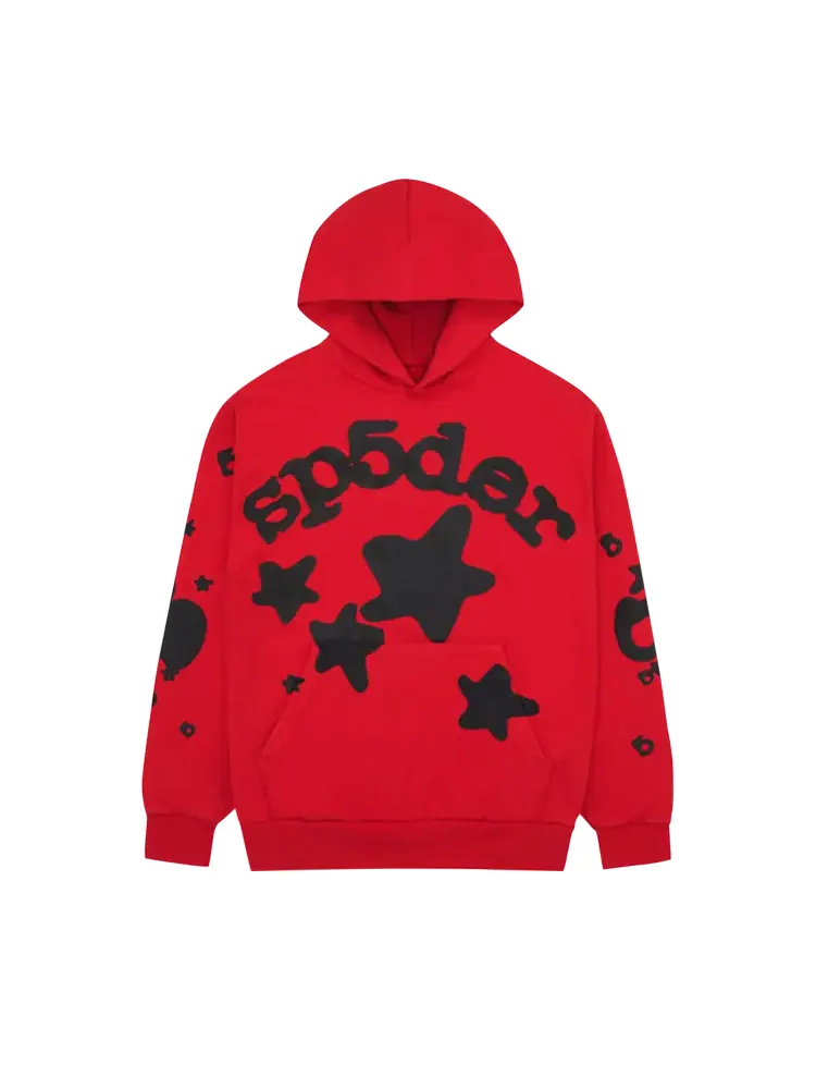 Худи Sp5der Beluga 'Red/Black' — изображение 1 из 2, красный