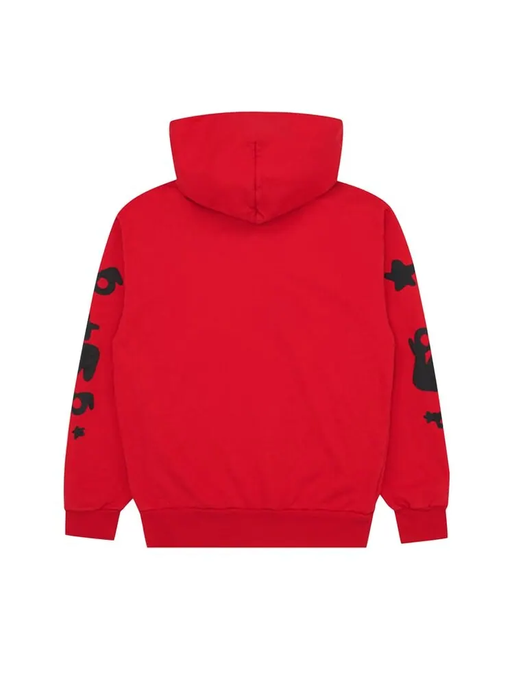 Худи Sp5der Beluga 'Red/Black' — изображение 2 из 2, красный