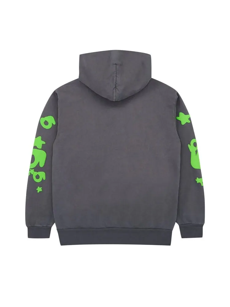 Худи Sp5der Beluga 'Slate Grey/Green' — изображение 2 из 2, зеленый