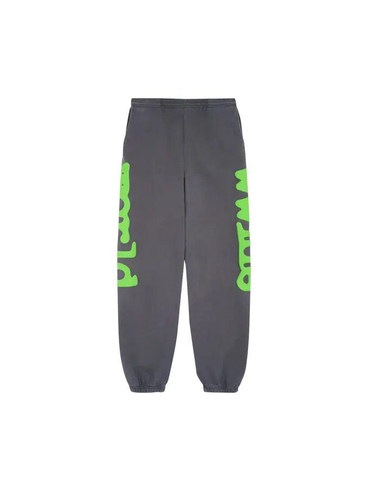Спортивные брюки Sp5der Belugas 'Slate Grey/Green' — изображение 1 из 2, серый
