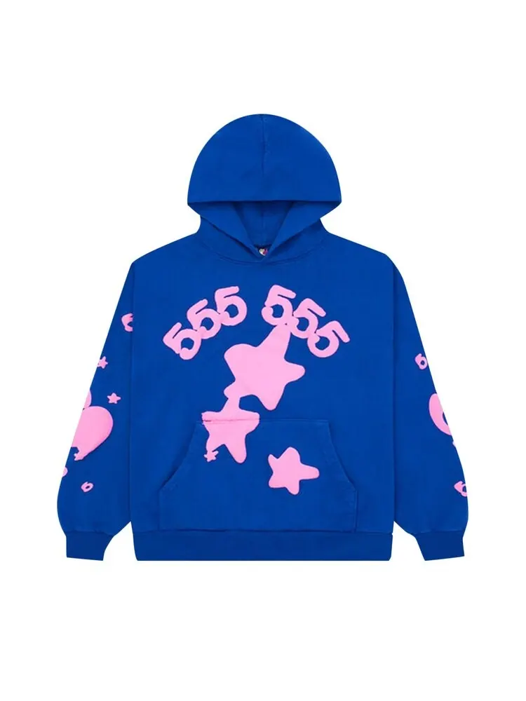 Худи Sp5der Beluga 'Blue' — изображение 1 из 2, синий