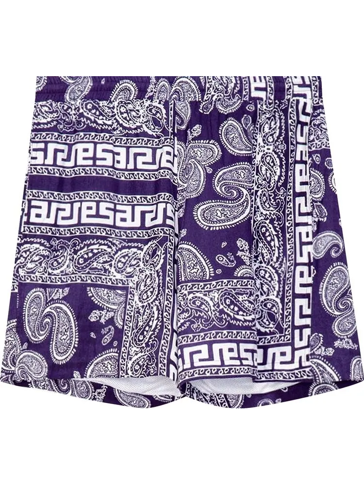 Шорты Aries Bandana Shorts 'Navy' — синий