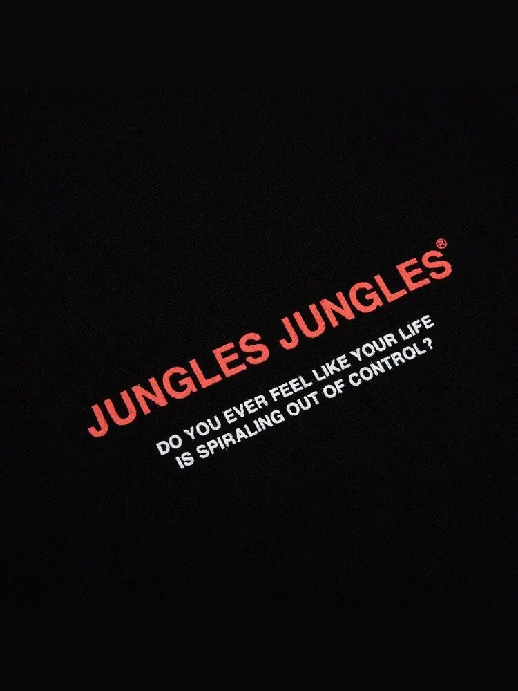 Футболка Jungles Spiralling 'Black' — изображение 3 из 3, черный