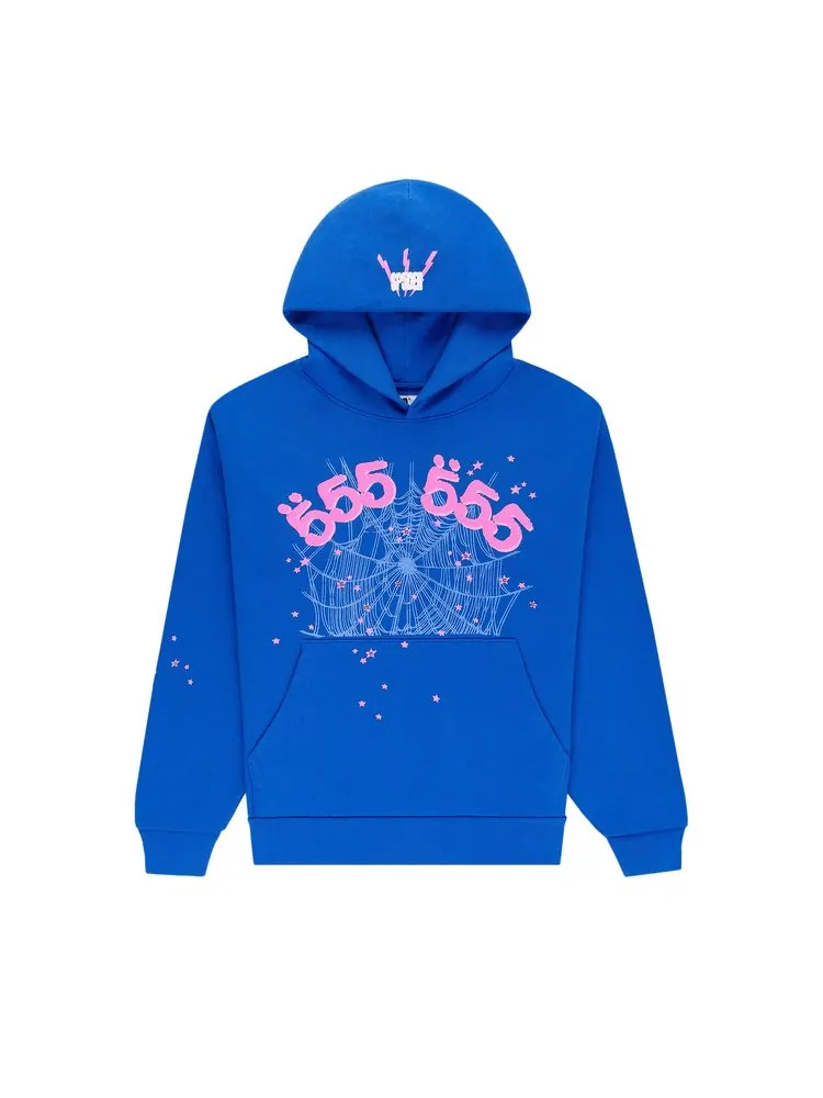 Худи Sp5der Angel Number Hoodie 'Blue' — изображение 1 из 3, синий
