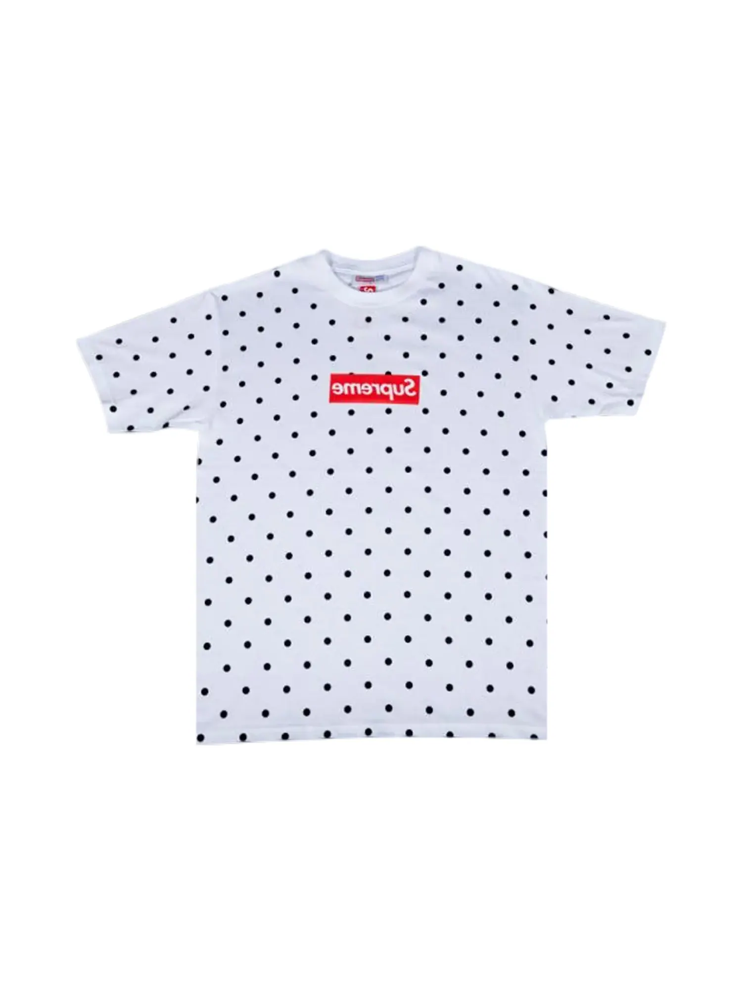 Футболка с логотипом Supreme x Comme des Garçons SHIRT — изображение 1 из 1, белый