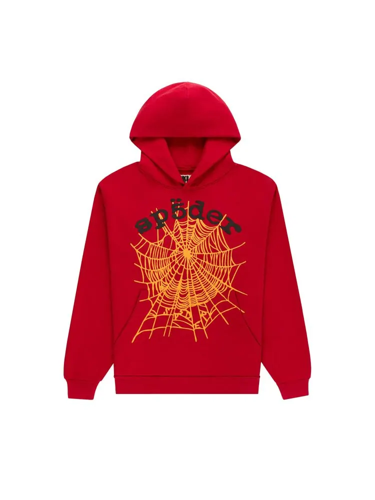 Худи Sp5der Og Web V2 Hoodie 'Red' — изображение 1 из 3, красный