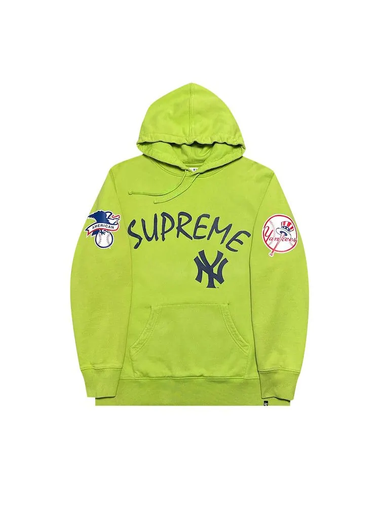 Толстовка Supreme Yankees Hooded Sweatshirt — изображение 1 из 1, зеленый
