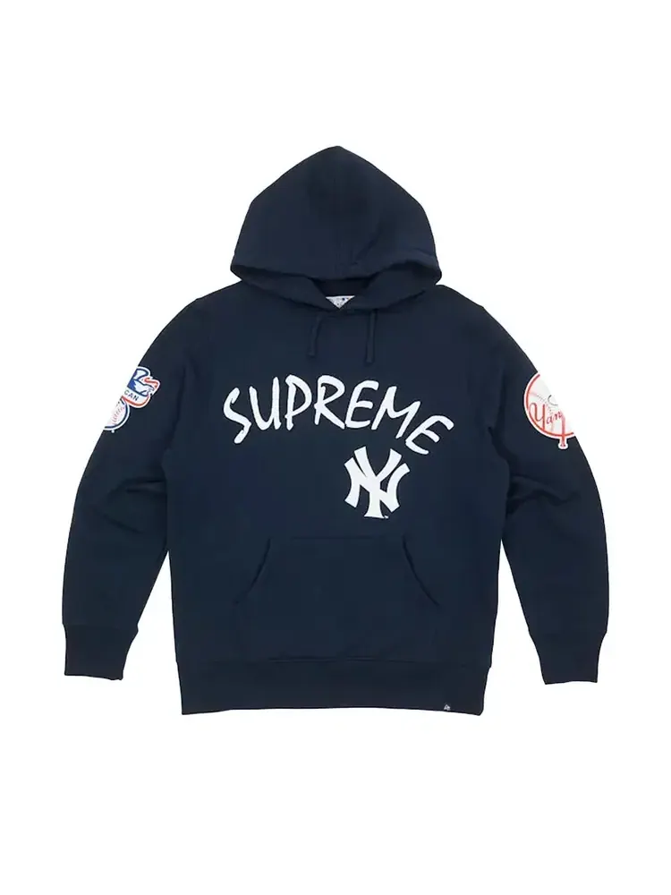 Толстовка с капюшоном Supreme Yankees — изображение 1 из 1, синий