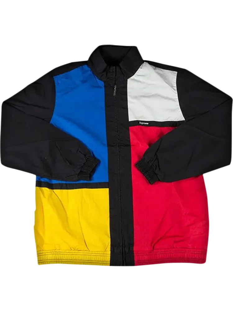 Куртка Supreme Color Blocked Track Jacket 'Black' — изображение 1 из 1, черный