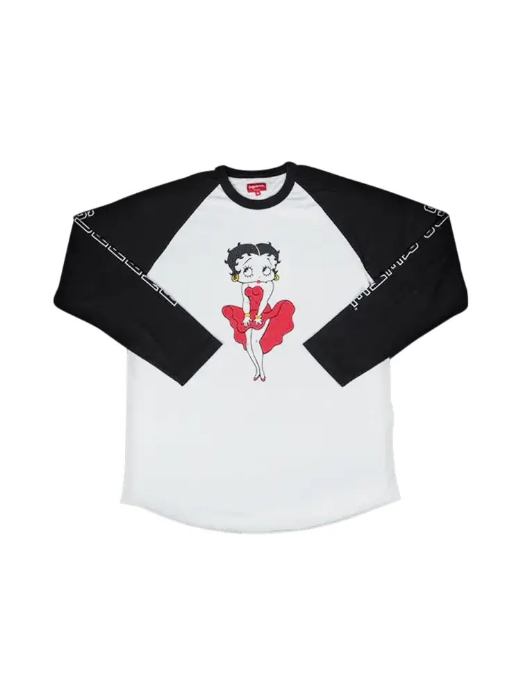Топ Supreme Betty Boop Raglan — изображение 1 из 1, черный