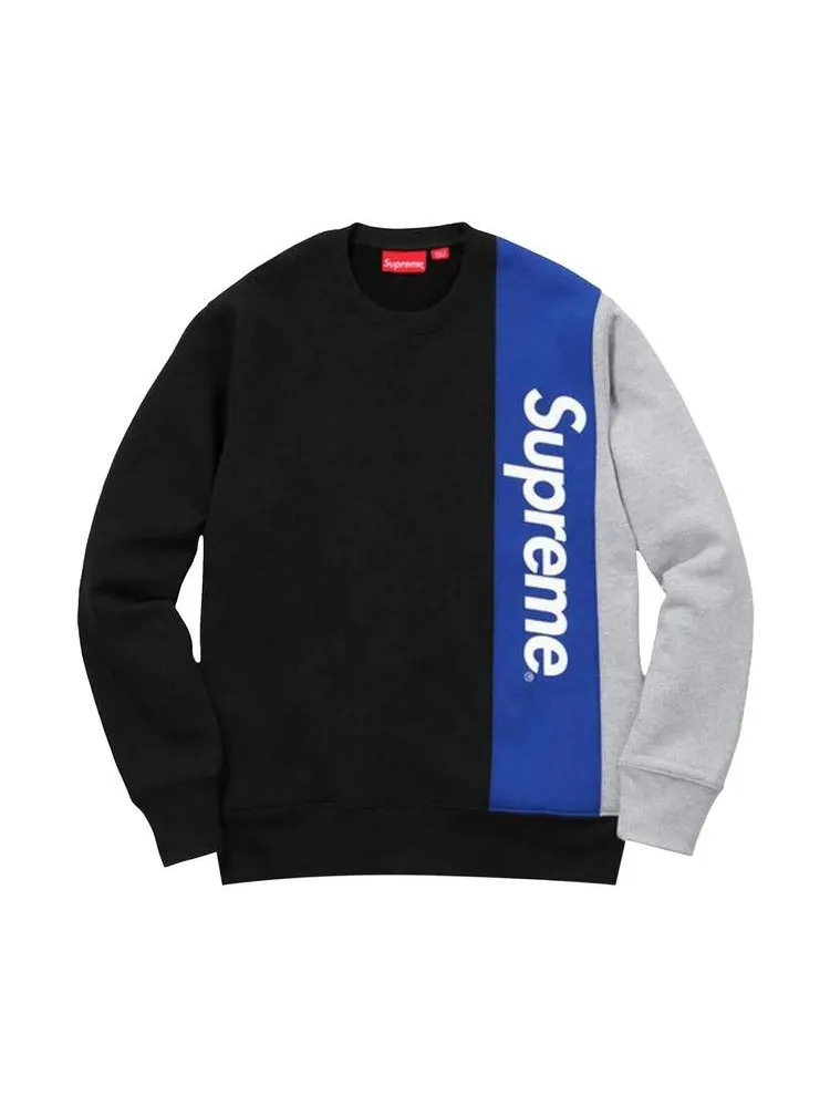 Свитер Supreme Panelled Crewneck — изображение 1 из 1, черный