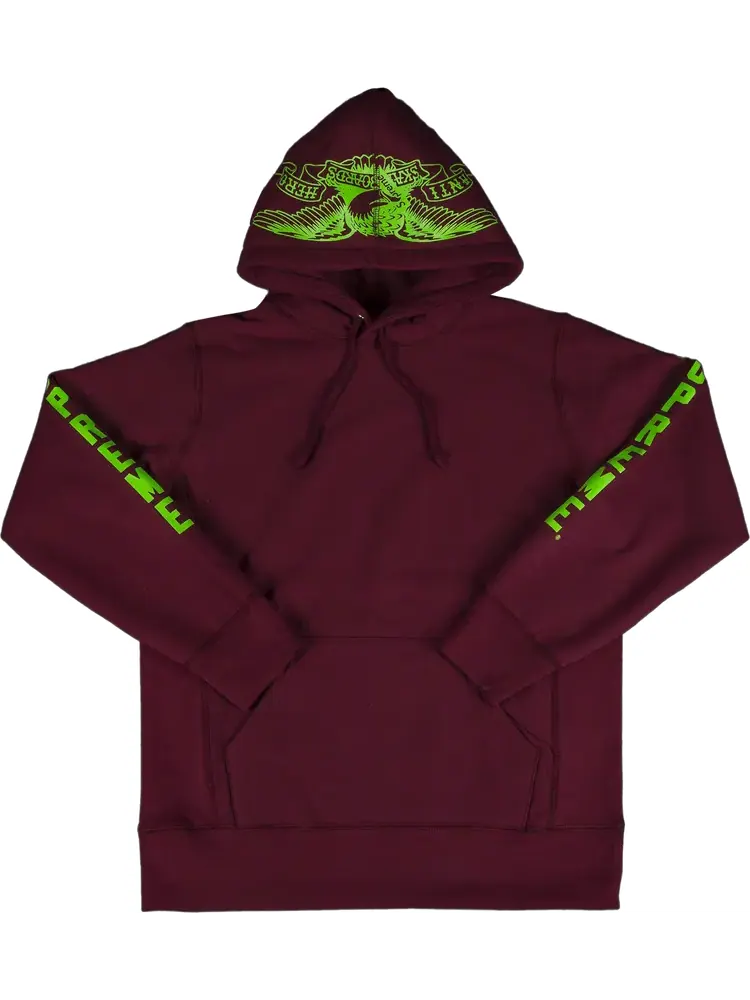 Толстовка Supreme Anti Hero Hooded Sweatshirt 'Burgundy' — изображение 1 из 1, красный