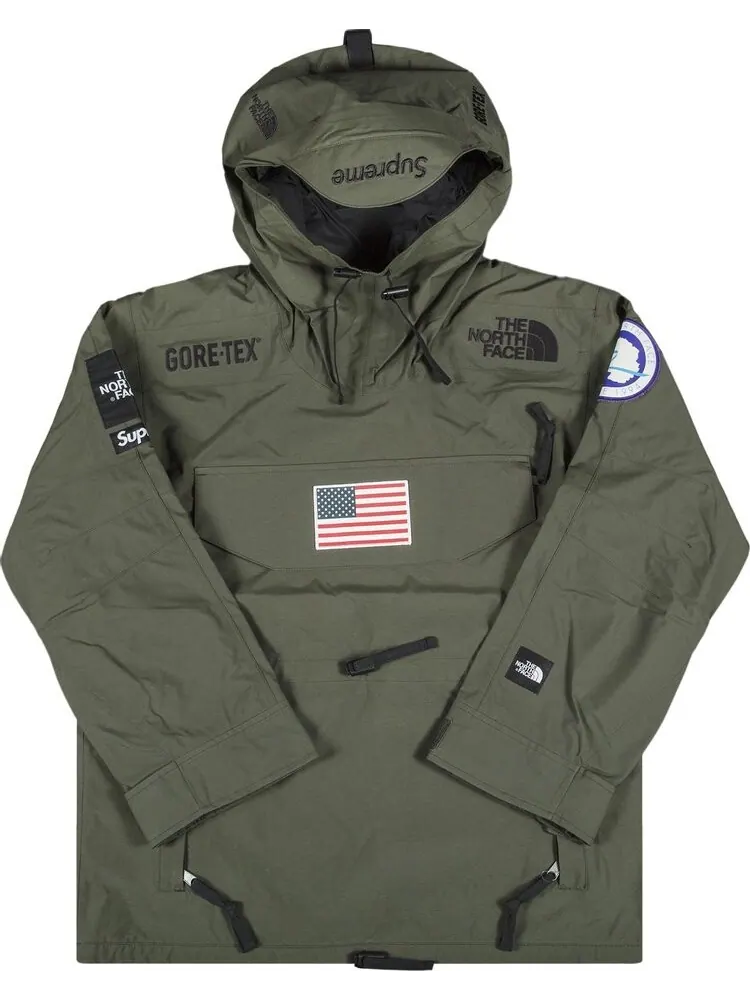 Пуловер Supreme x The North Face Trans Antarctica Expedition Pullover 'Olive' — изображение 1 из 3, зеленый