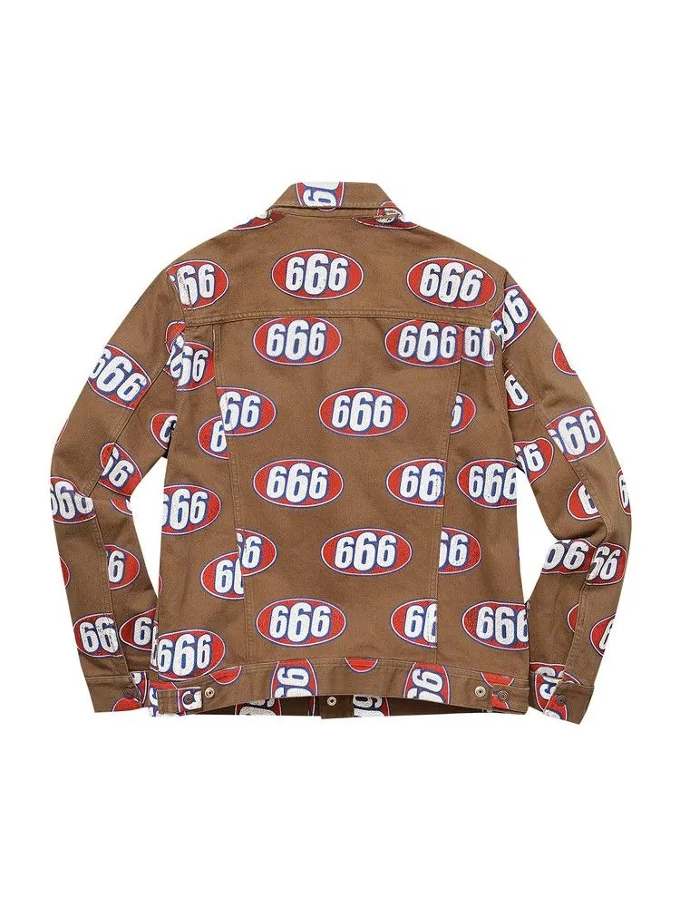 Куртка Supreme 666 Denim Trucker Jacket — изображение 2 из 2, коричневый