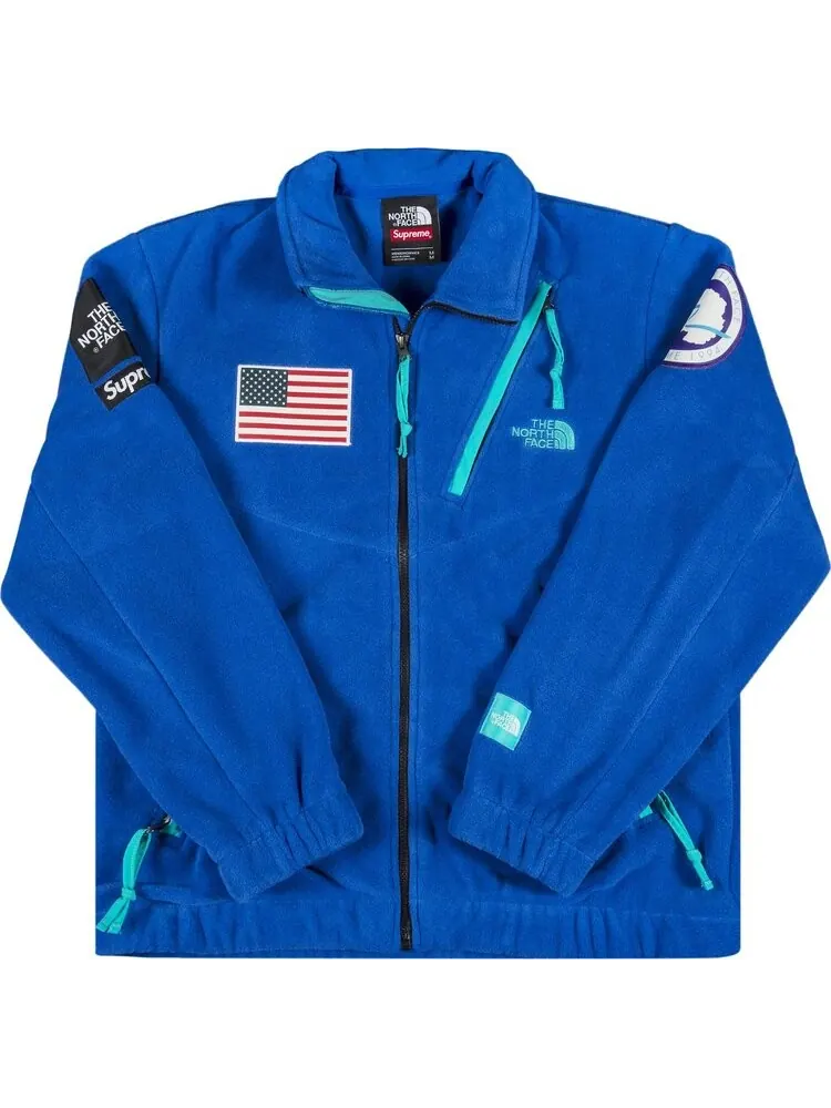 Куртка Supreme x The North Face Trans Antarctica Expedition Fleece Jacket 'Royal Blue' — изображение 1 из 3, синий