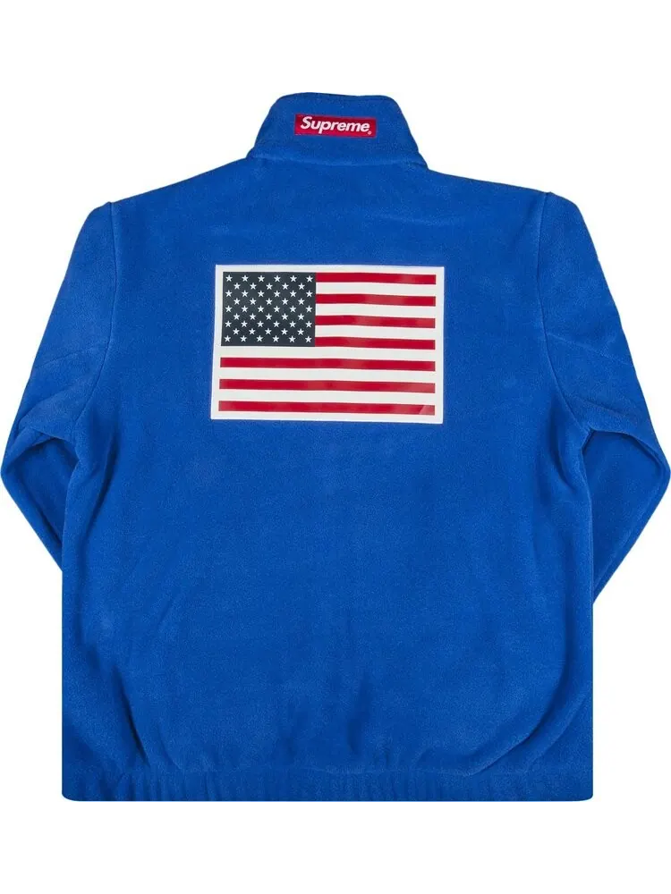 Куртка Supreme x The North Face Trans Antarctica Expedition Fleece Jacket 'Royal Blue' — изображение 2 из 3, синий