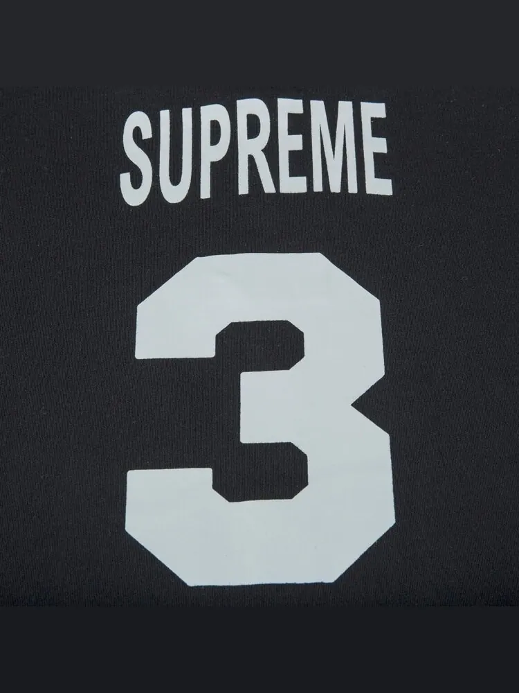 Футболка Supreme x Playboy Short-Sleeve Henley Top 'Black' — изображение 3 из 3, черный
