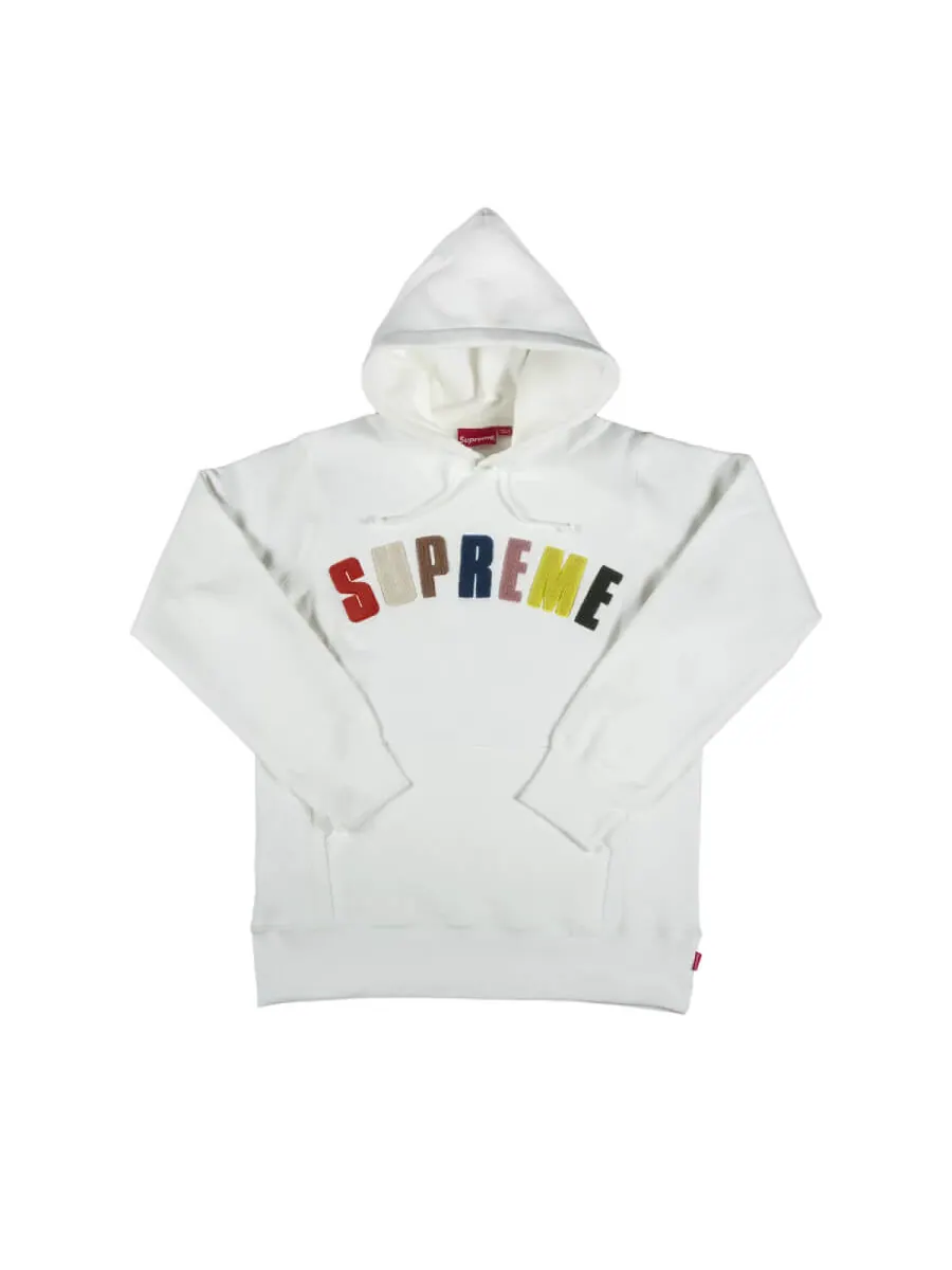 Худи Supreme Scarface Chenille Arc Logo Sweatshirt — изображение 1 из 1, белый