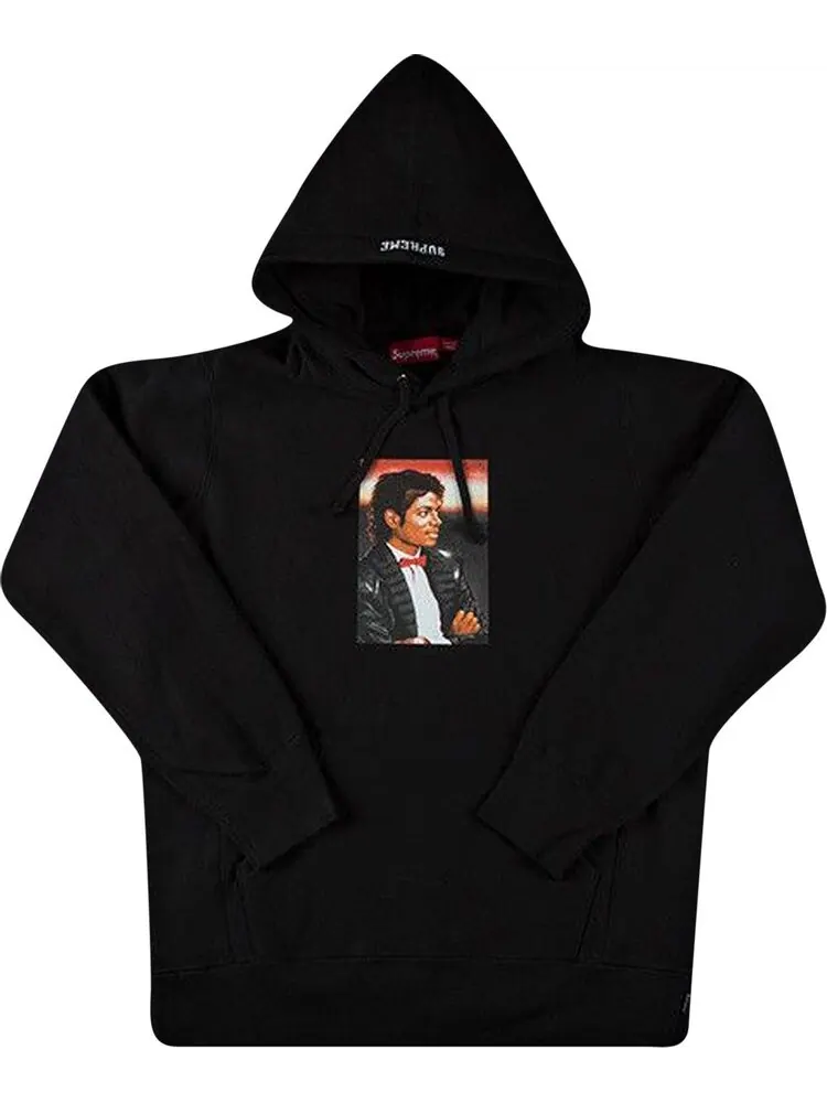 Толстовка Supreme Michael Jackson Hooded Sweatshirt 'Black' — изображение 1 из 1, черный