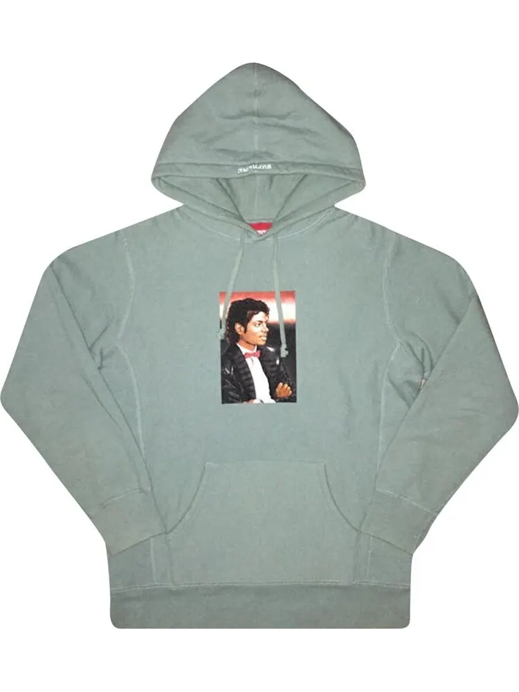Толстовка Supreme Michael Jackson Hooded Sweatshirt 'Seafoam' — изображение 1 из 1, зеленый