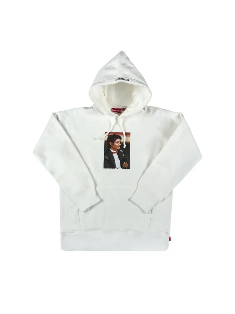 Толстовка Supreme Michael Jackson Hooded Sweatshirt 'White' — изображение 1 из 2, белый
