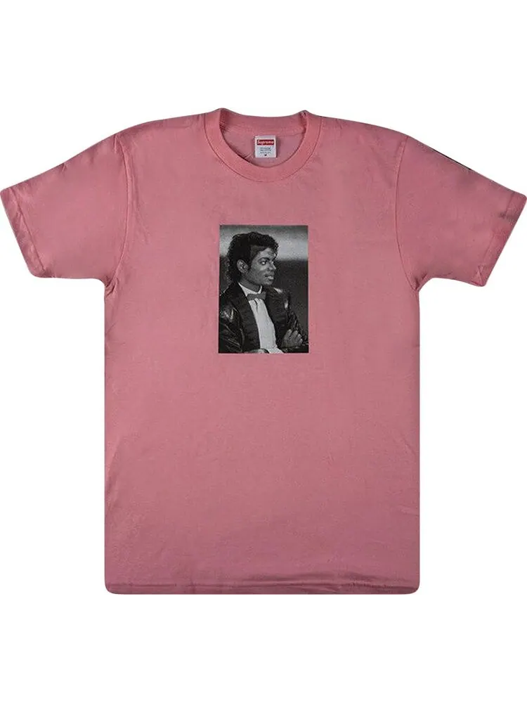 Футболка Supreme Michael Jackson Tee 'Bright Coral' — изображение 1 из 1, оранжевый