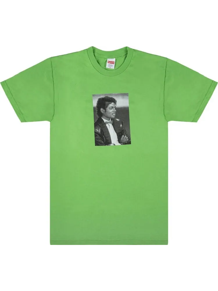 Футболка Supreme Michael Jackson T-Shirt 'Lime' — изображение 1 из 3, зеленый